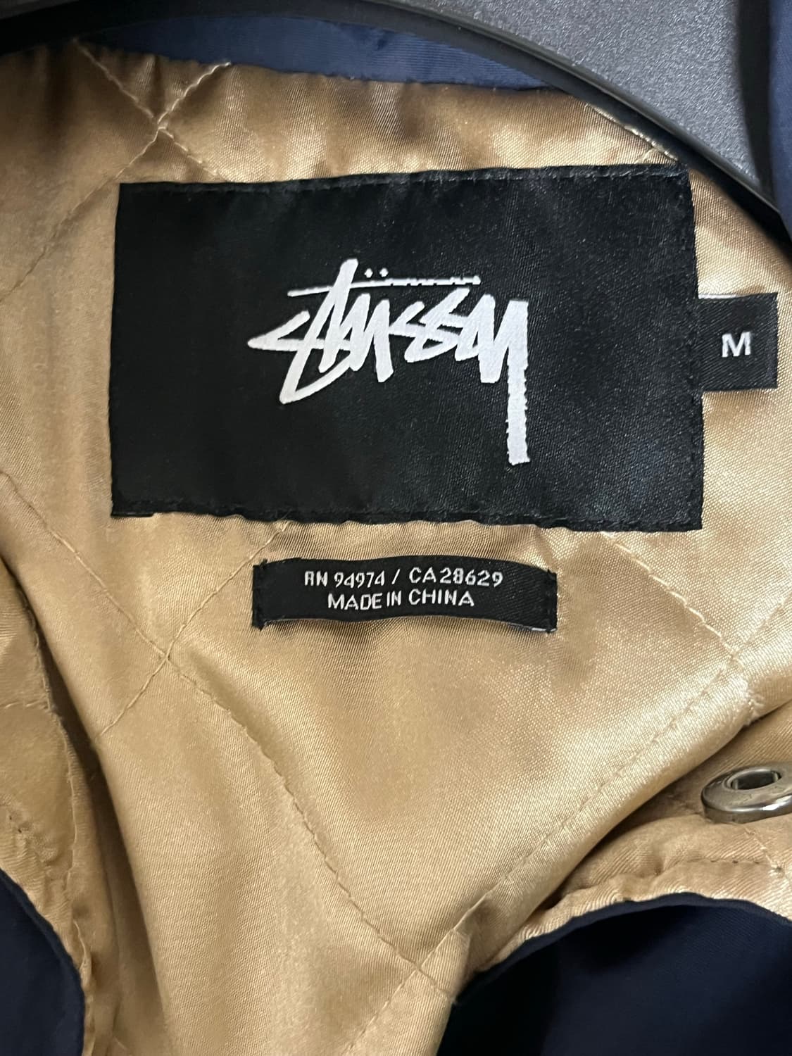 스투시 퀄팅 자켓 NAVY 상품이미지4