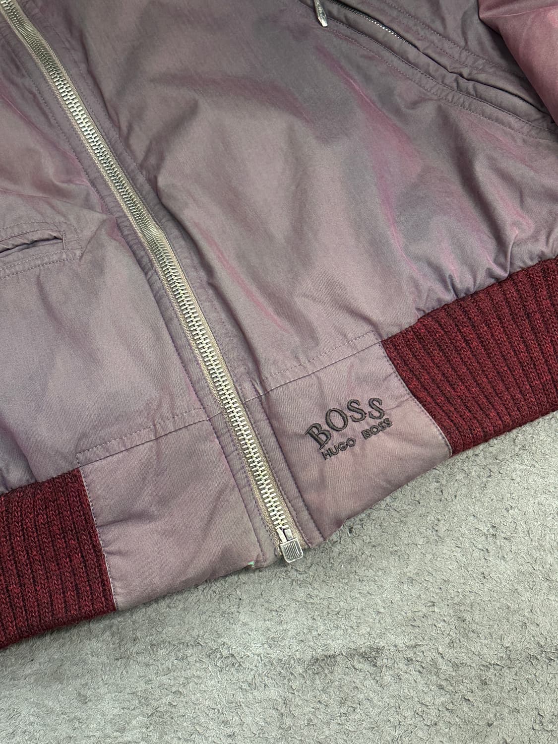 80s HUGO BOSS 봄버 자켓 XL 상품이미지6