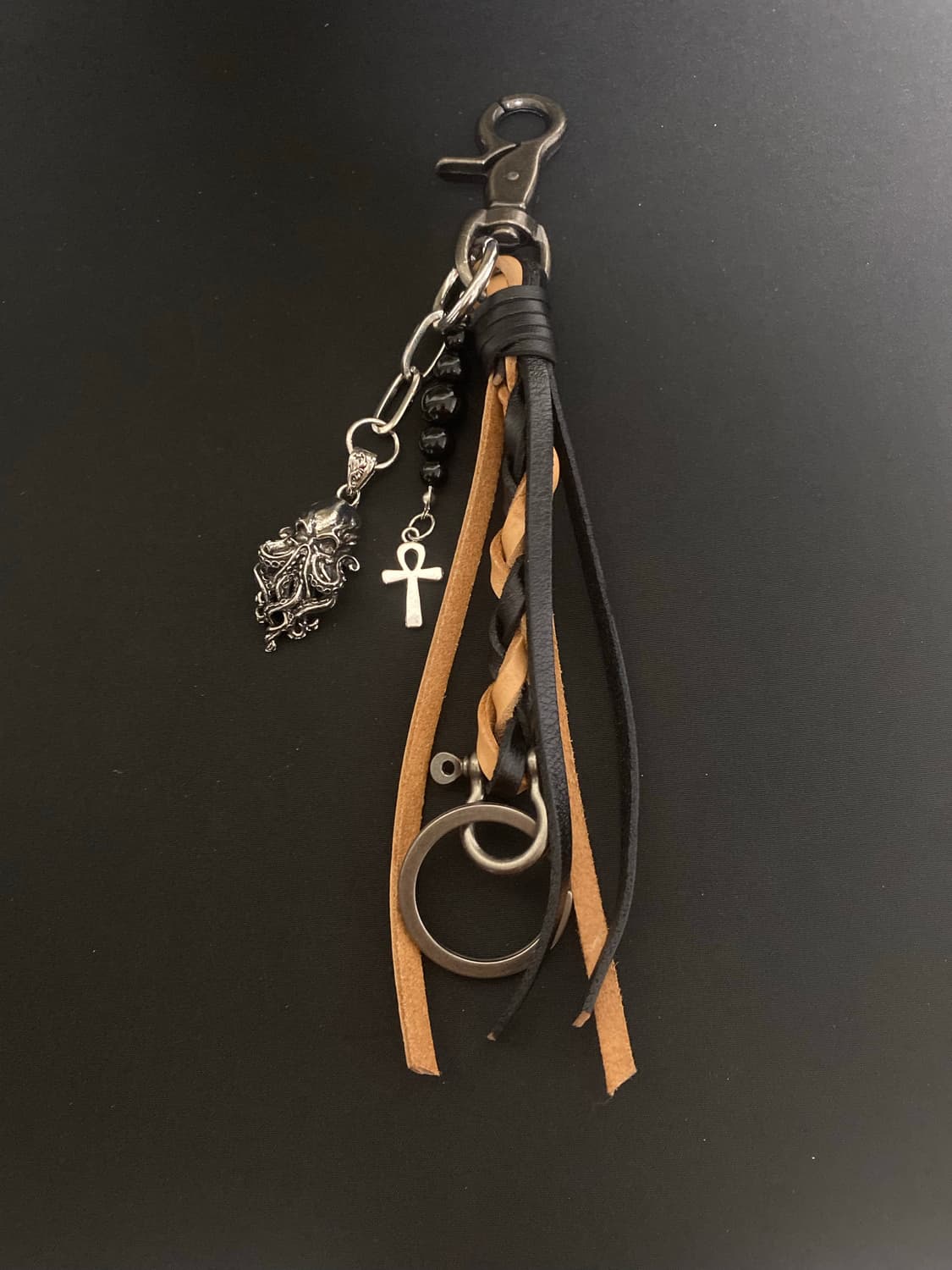 브레이드 가죽 스트랩 키링 상품이미지4