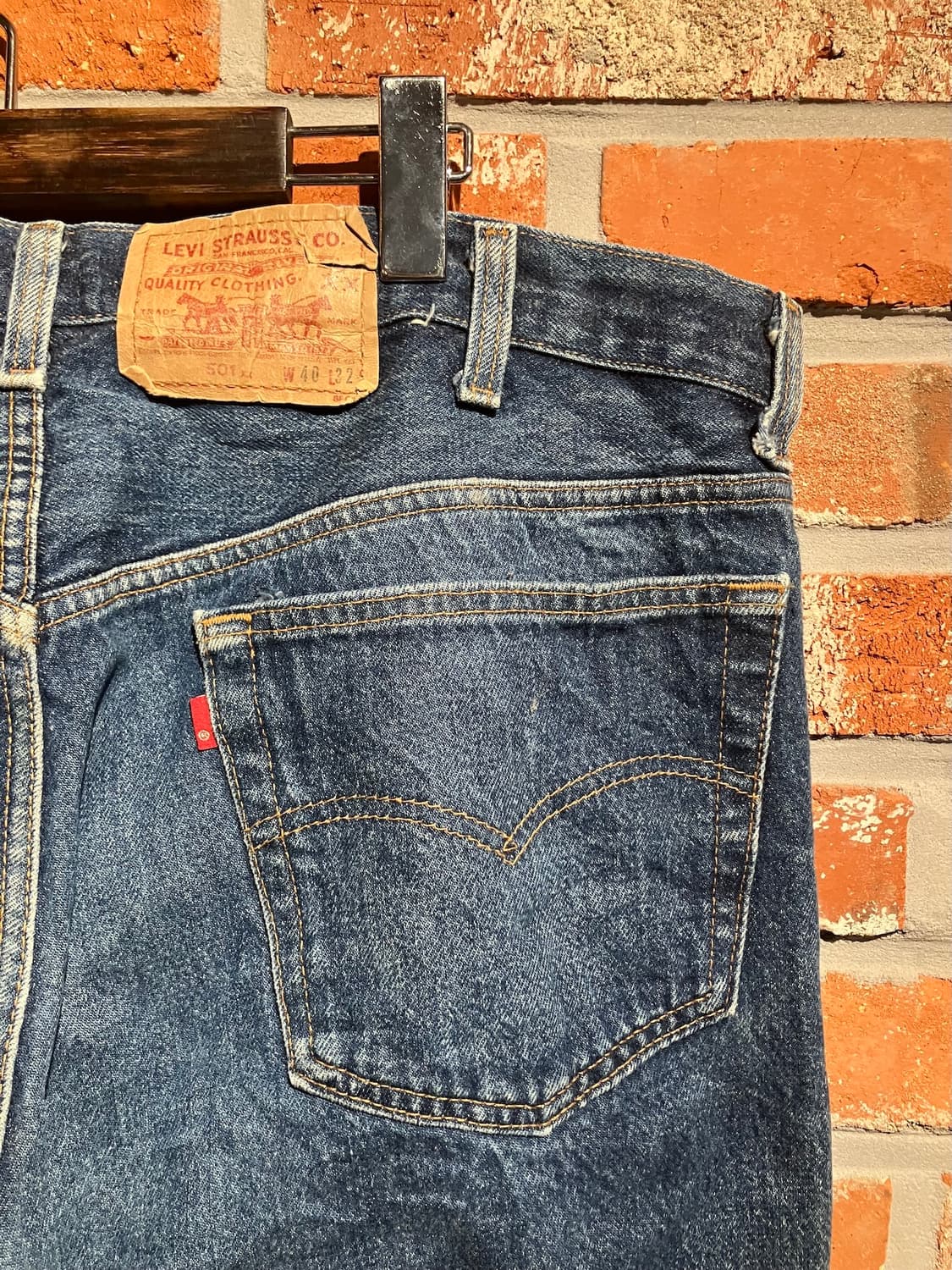 80s USA 빈티지 리바이스 501xx 데님 팬츠 상품이미지6
