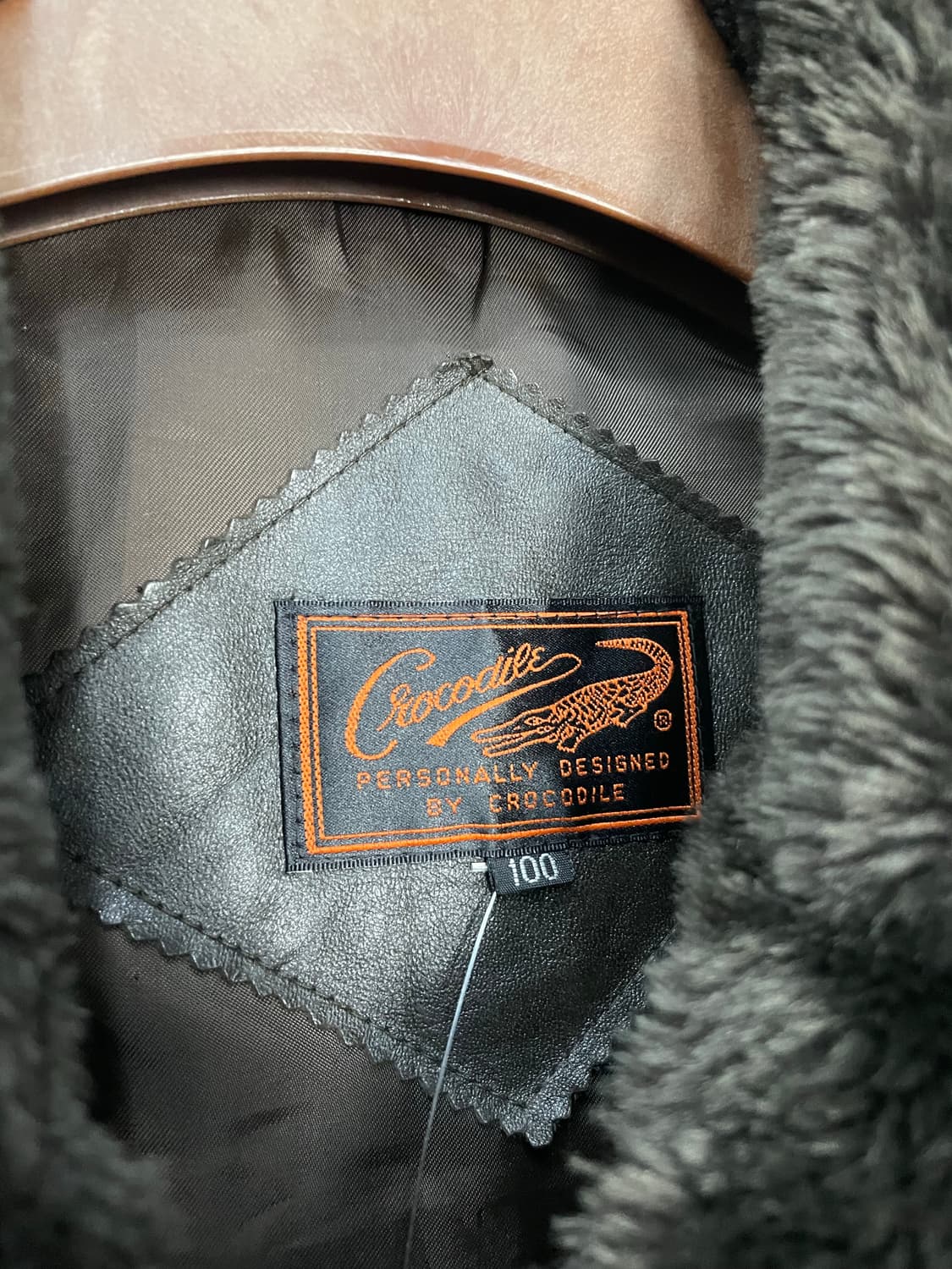 크로커다일 90s 가죽 무스탕 자켓 (털 탈부착가능) H1700 상품이미지5