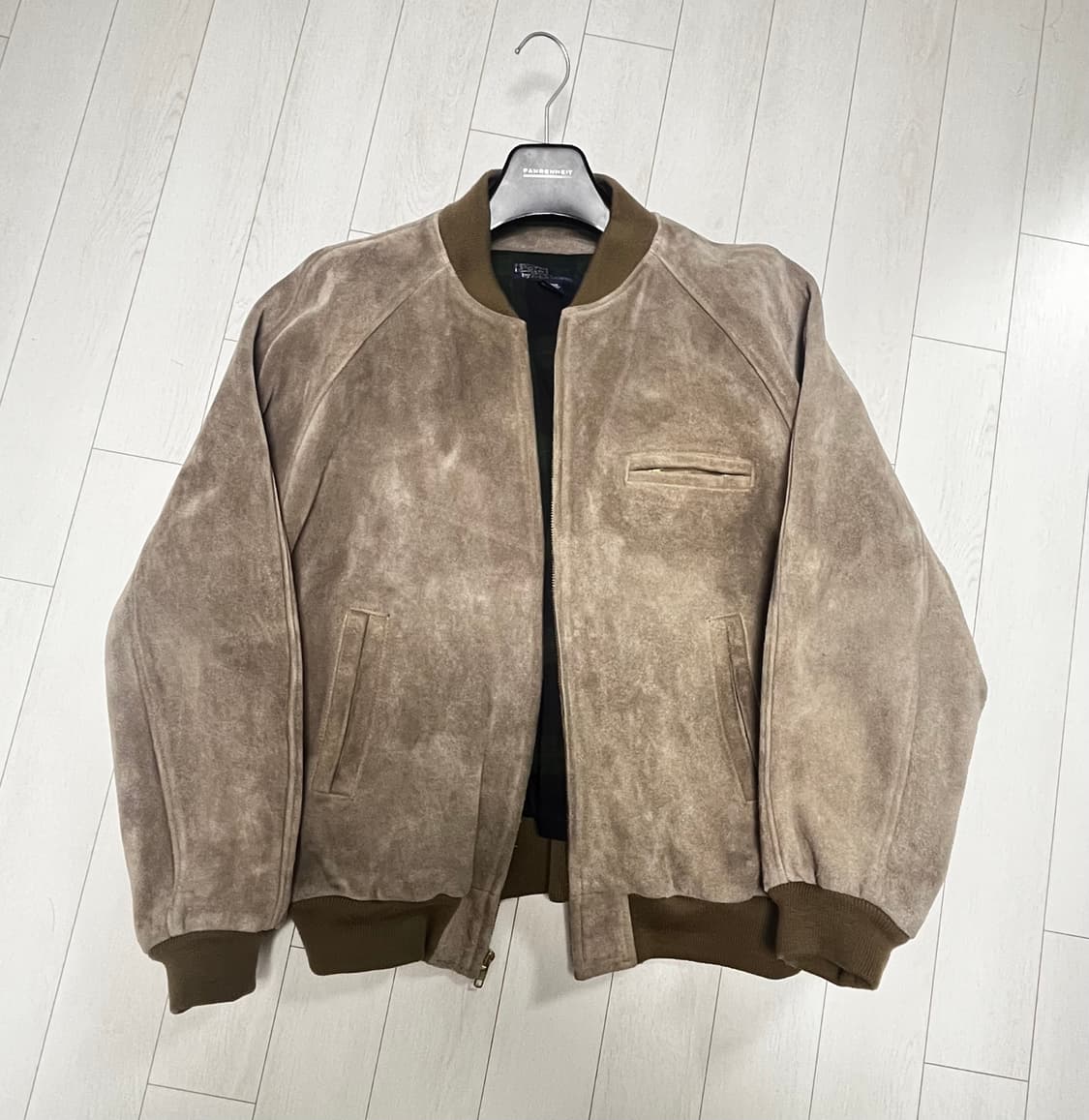 90s 빈티지 폴로 스웨이드 봄버 자켓(105~110) 상품이미지1
