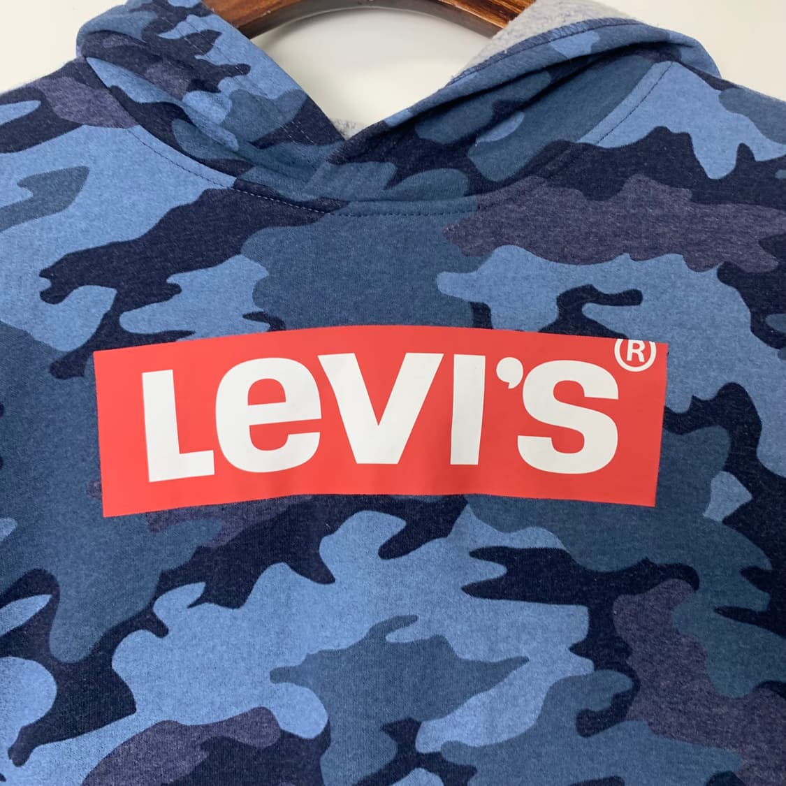리바이스 박스로고 카모 후드티 상품이미지4