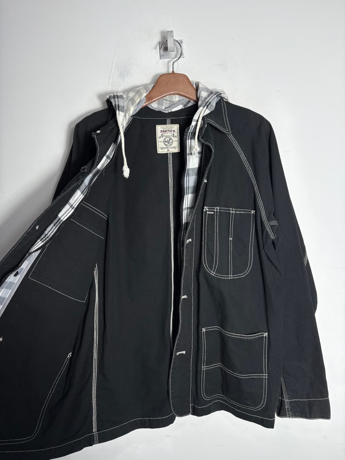 Smith's american 후드 디테일 스티치 코튼 자켓 상품이미지5