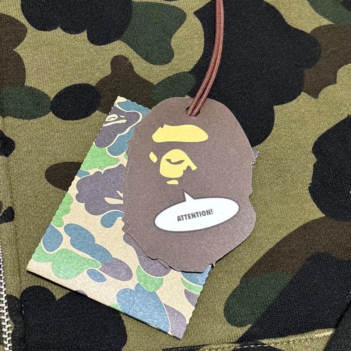 베이프 녹계 후드집업 L 상품이미지10