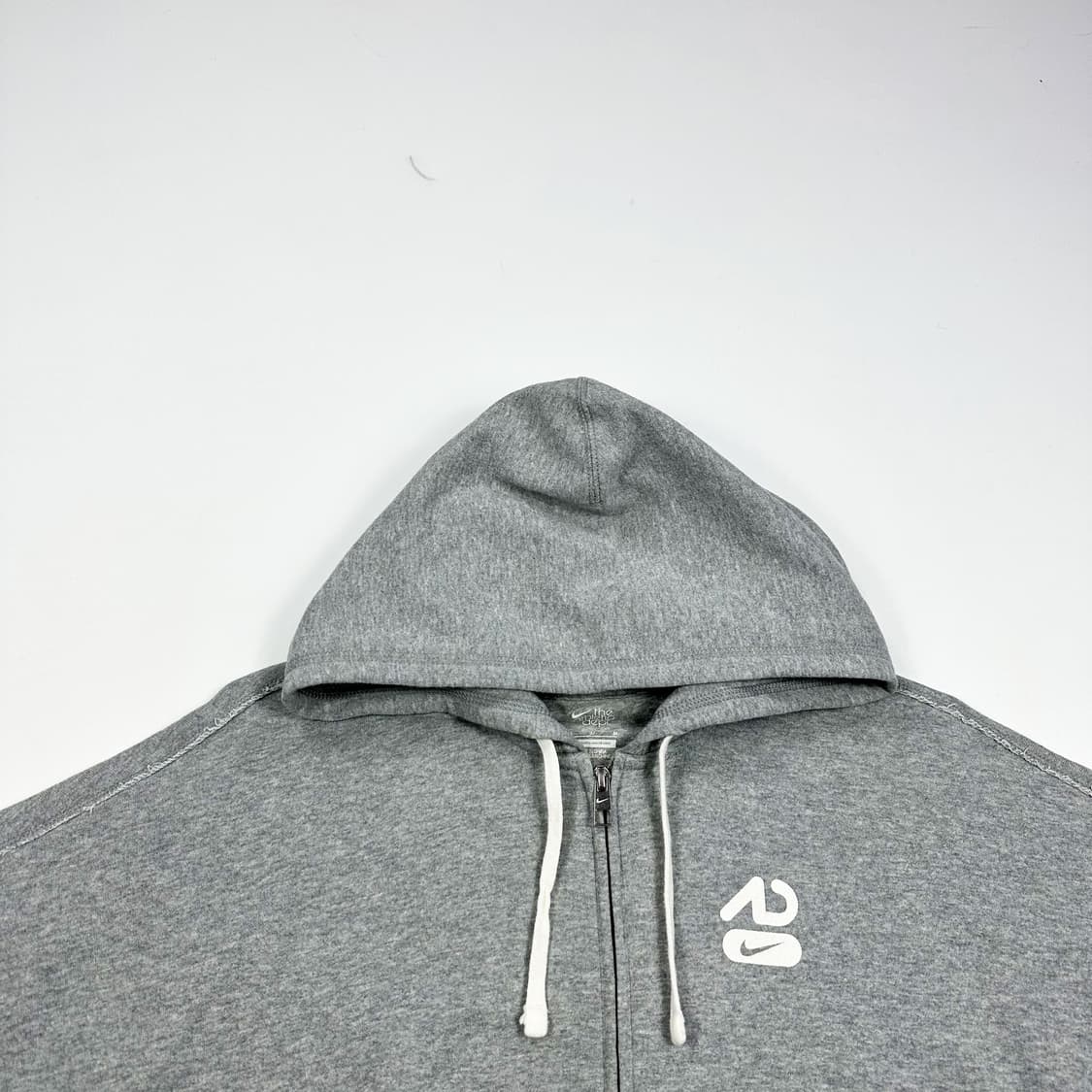 나이키 애슬레틱 구형 반팔 스웻 후드집업 그레이 여성M 상품이미지2
