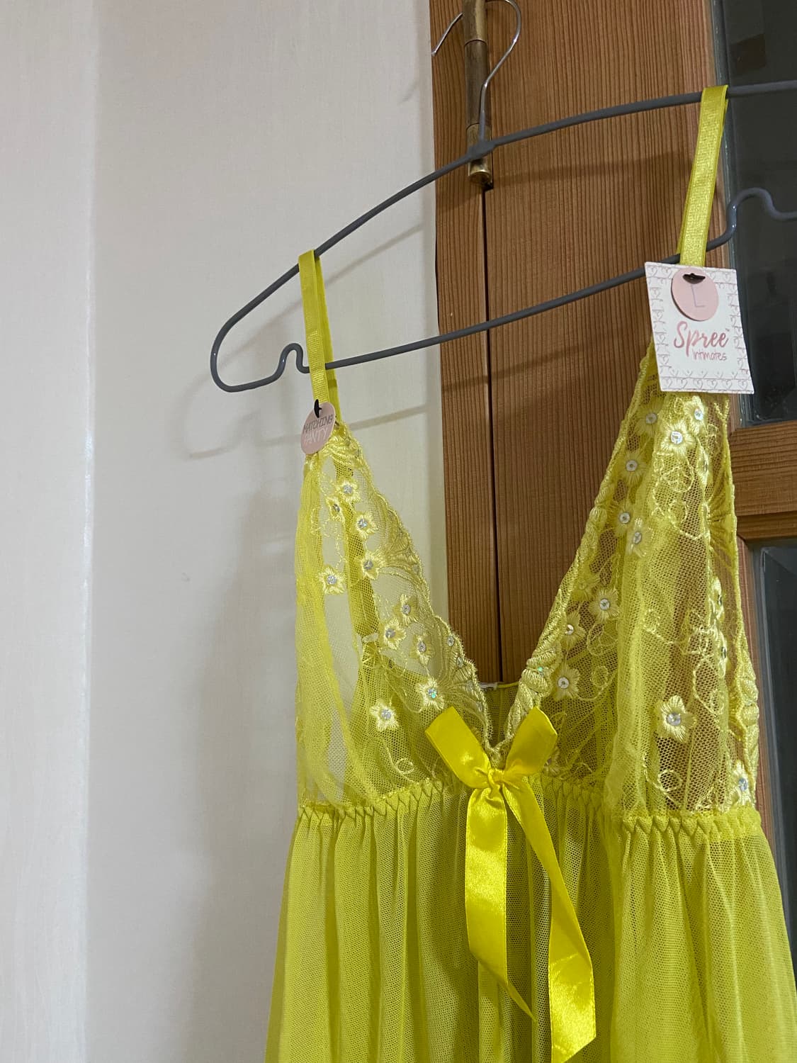 새상품 슬립 란제리 원피스 팬티 세트 L 사이즈 상품이미지2