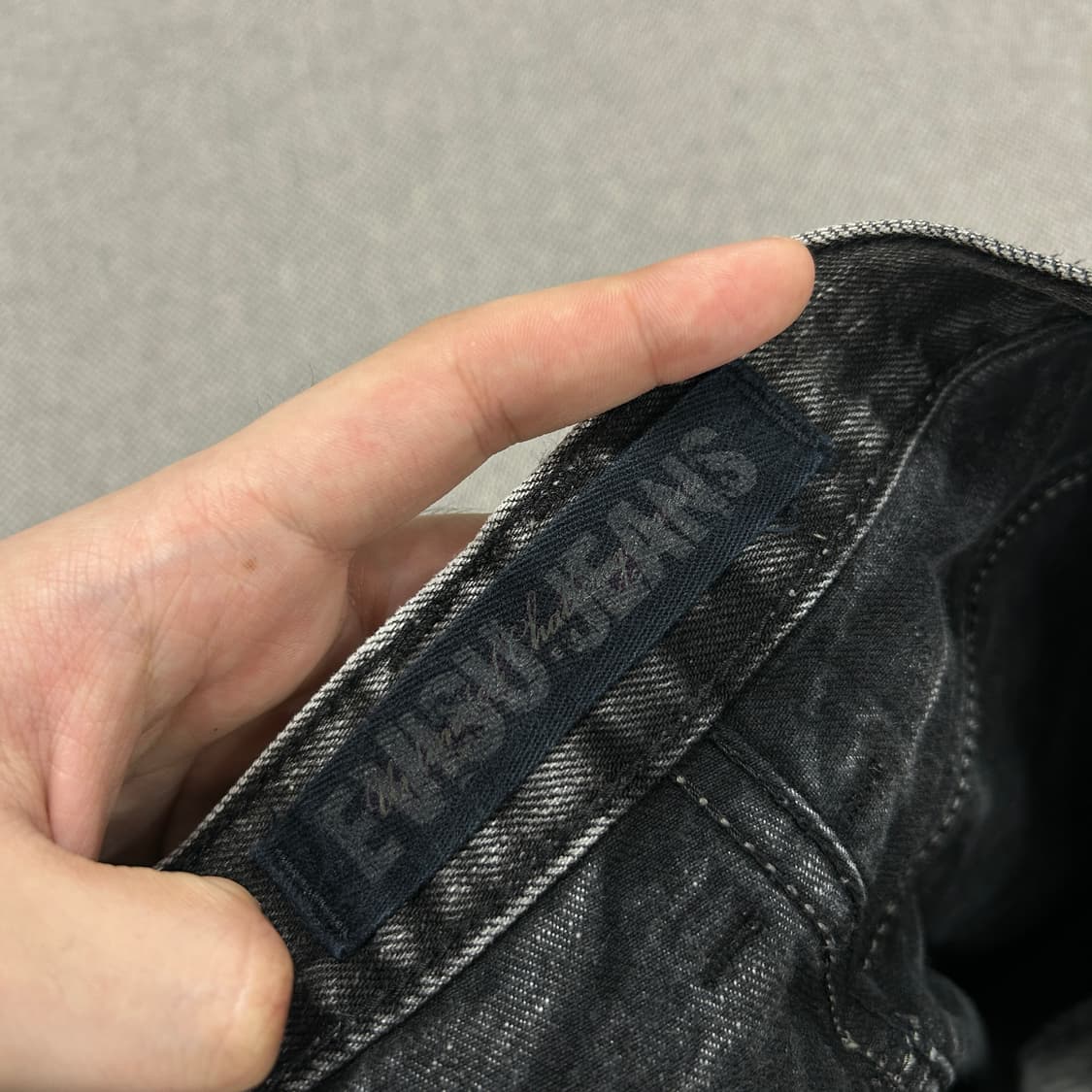 에비수 워시드 블랙진(34) 상품이미지4