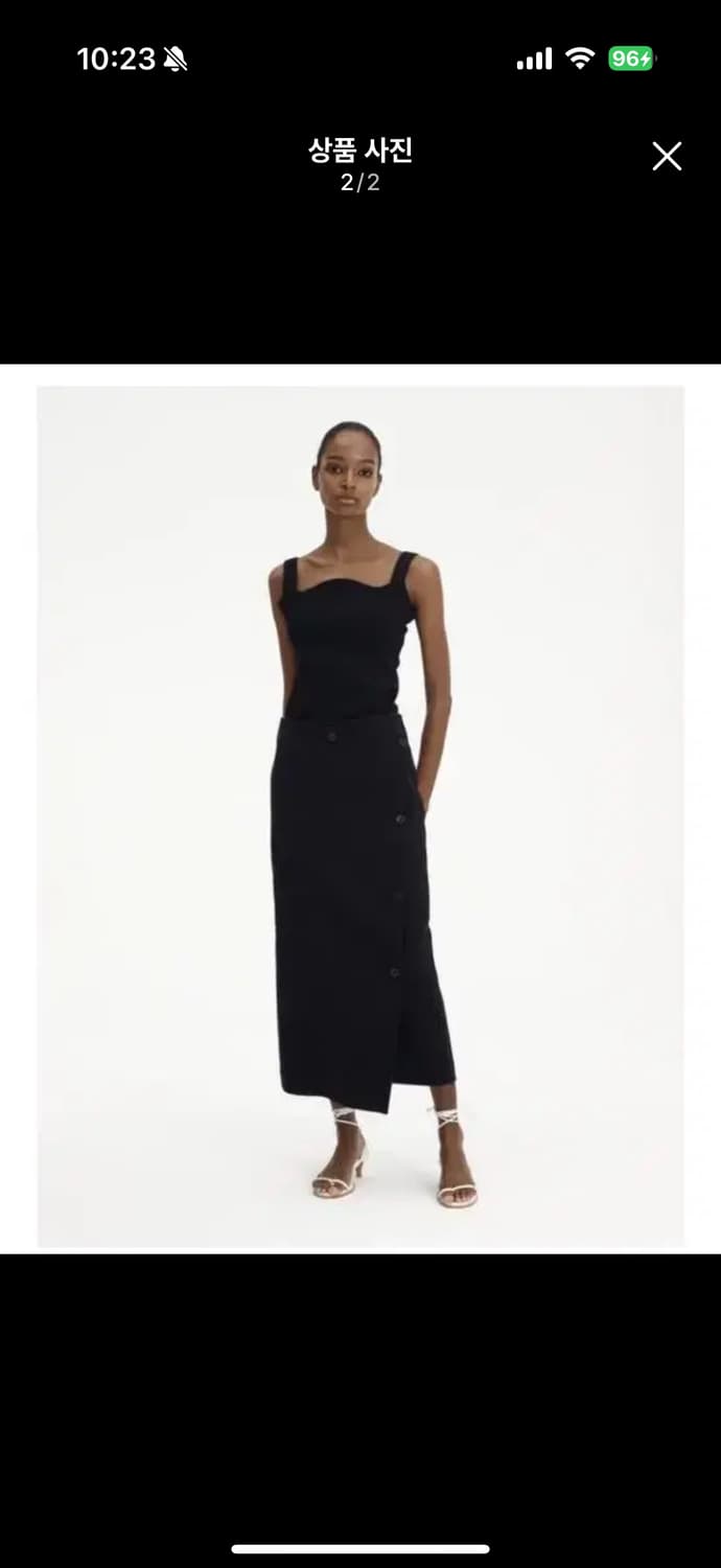 RECTO COLORBLOCK BUTTONED SKIRT 상품이미지2