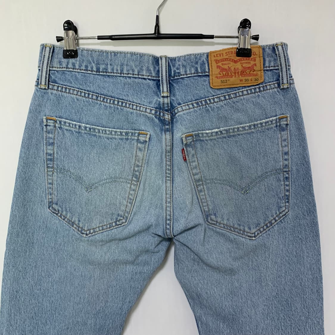 리바이스 빈티지 데미지 청바지 연청 데님 팬츠 30인치 여성 상품이미지5