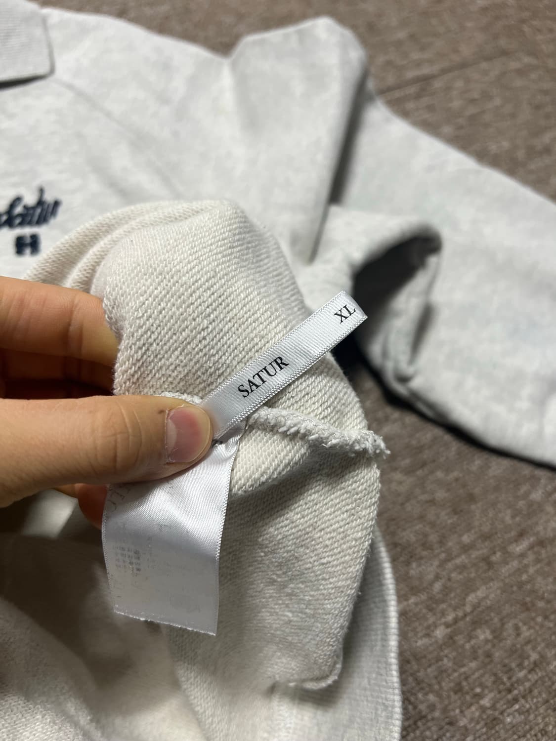 세터 Satur 카라넥 맨투맨 XL 상품이미지6