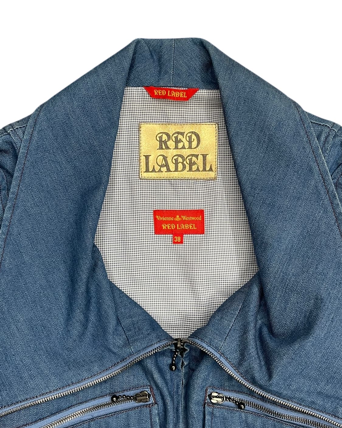 비비안 웨스트우드 레드라벨 09AW 지퍼 디테일 투웨이 데님 자켓 상품이미지9