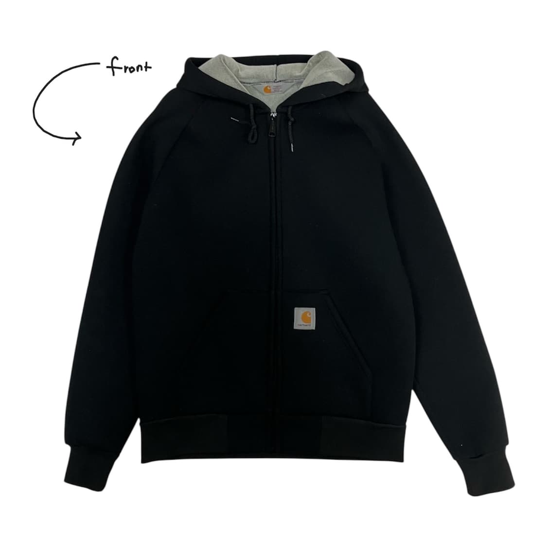 칼하트 럭스 후드집업 로거 자켓 M 상품이미지1