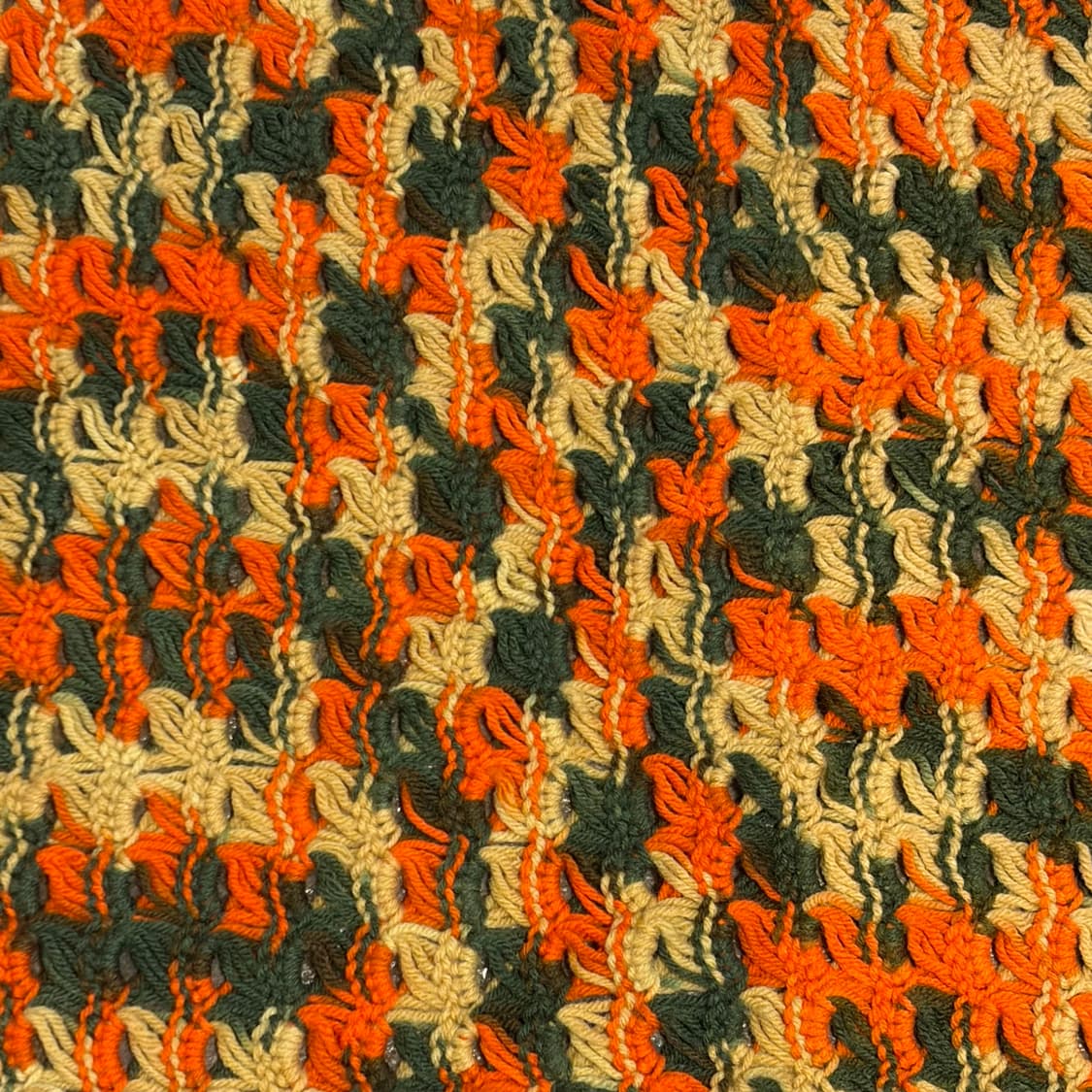 90s USA 니트 울 카페트 러그 매트 상품이미지3