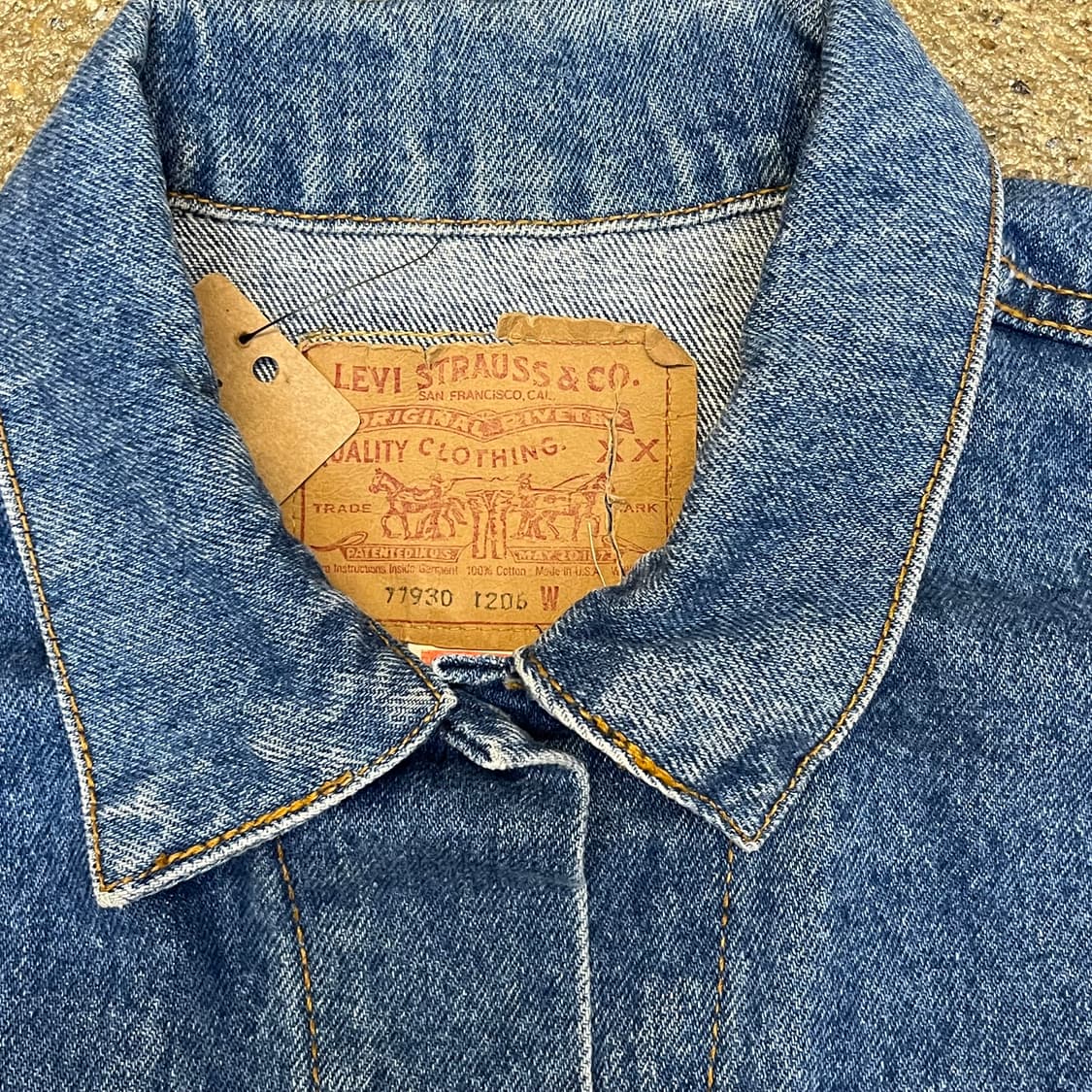 90s 미국빈티지 리바이스 데님 청자켓 상품이미지4