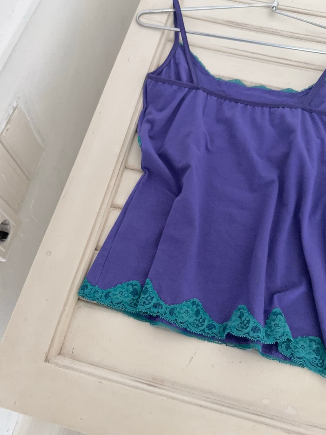 Teal Blue Lace point Purple Sleeveless 상품이미지10