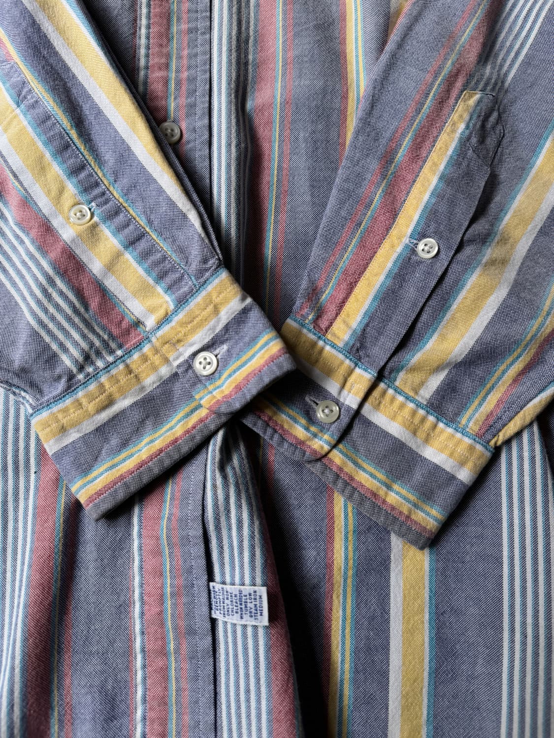 [L]90s 폴로 랄프로렌 Big Shirt 컬러 스트라이프 옥스포드셔츠 상품이미지5