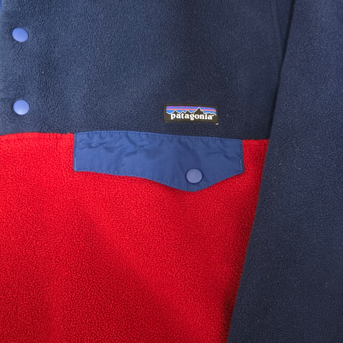 [M/M] 빈티지 파타고니아 신칠라 플리스 풀오버 네이비 레드 상품이미지2