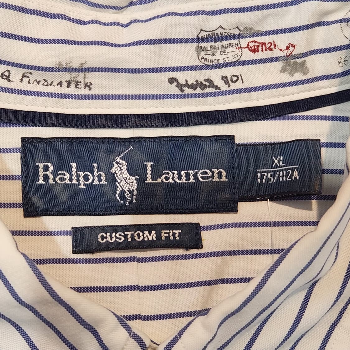 폴로 랄프로렌 스트라이프 반팔 셔츠 (XL) 상품이미지2