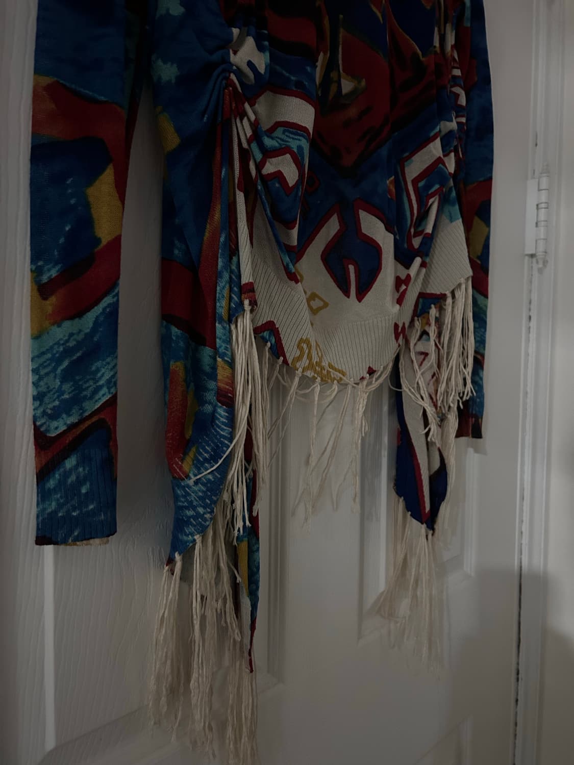 Desigual 프린지 프린트 태슬 가디건 M size 상품이미지3