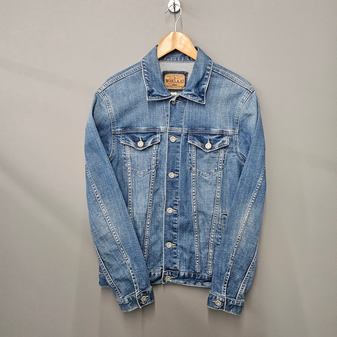 WHO.A.U 후아유 빈티지 워싱 데님자켓 상품이미지1