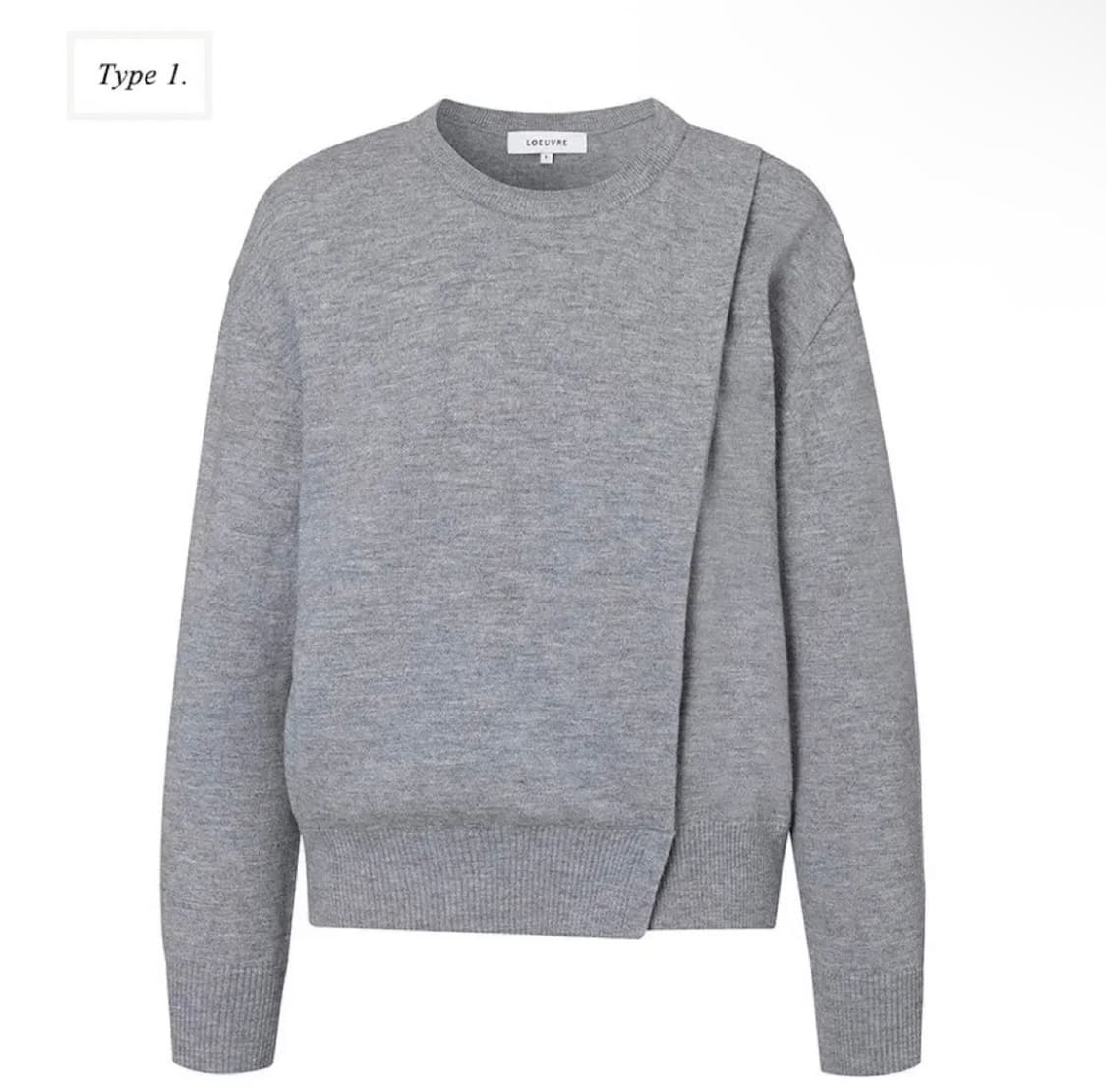 [루에브르] 사이드 슬릿 울 100% 니트 상품이미지2