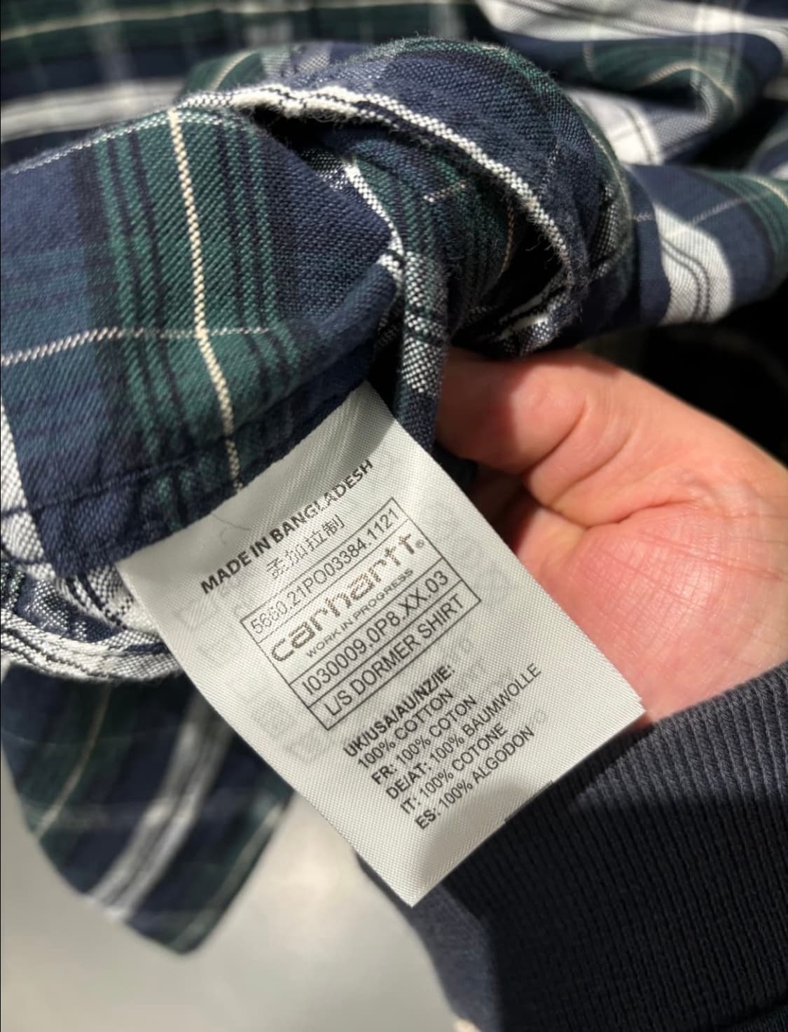 칼하트 체크 셔츠 상품이미지4