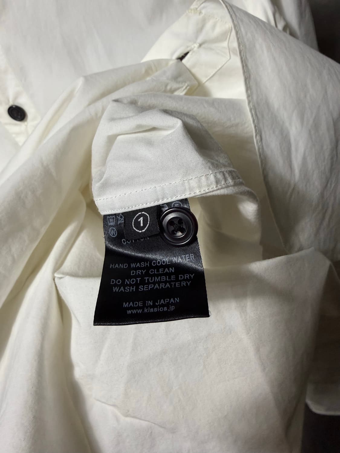 KLASICA Yoke Cotton Shirt   상품이미지6