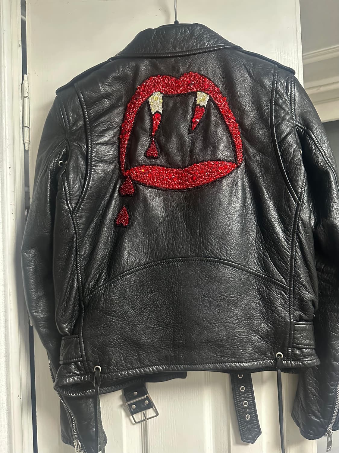 생로랑 L17 블러드러스트 레더자켓 상품이미지1