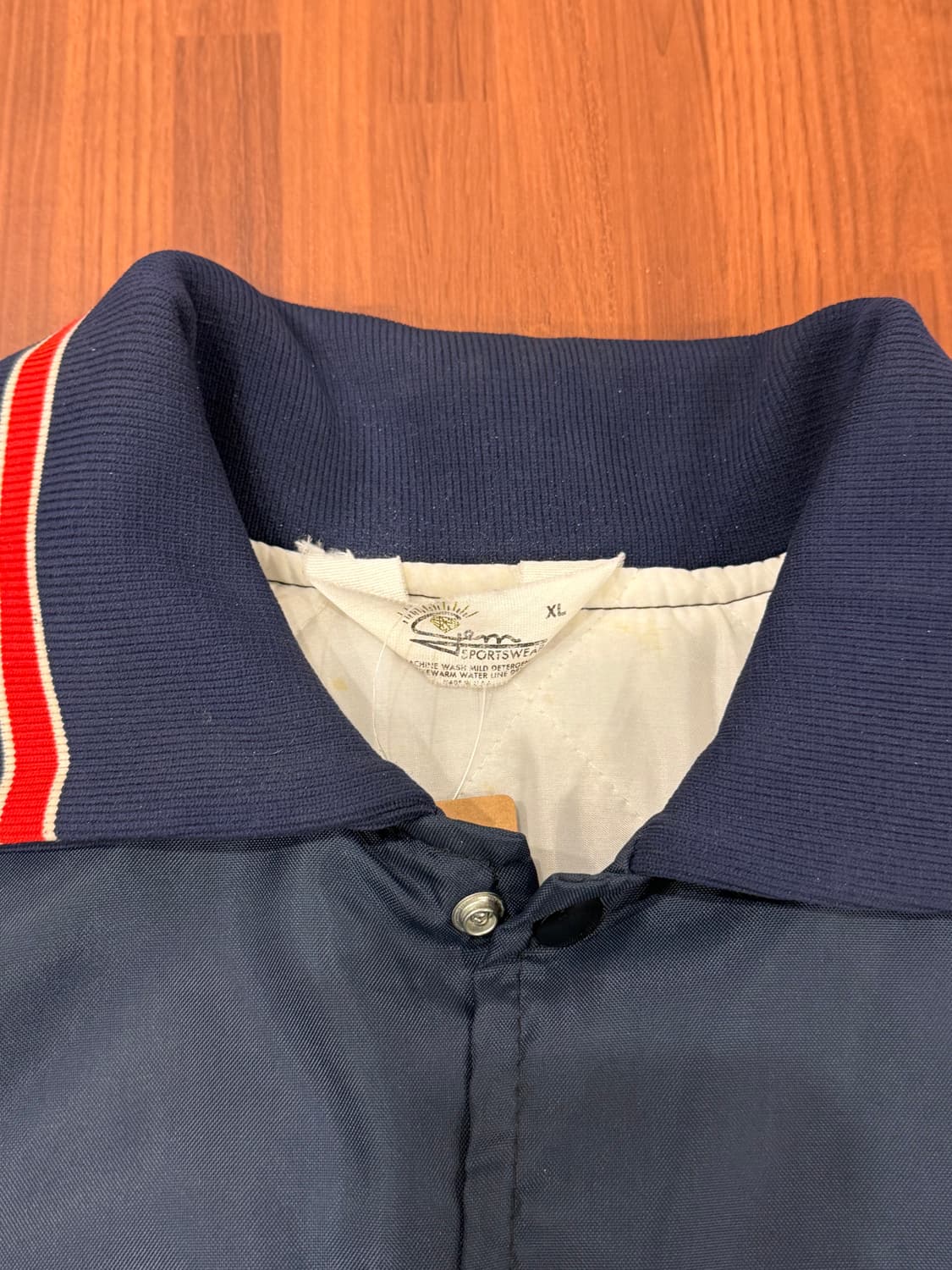 90s Gem Sportswear 베이스볼 새틴 자켓 (made USA) 상품이미지8