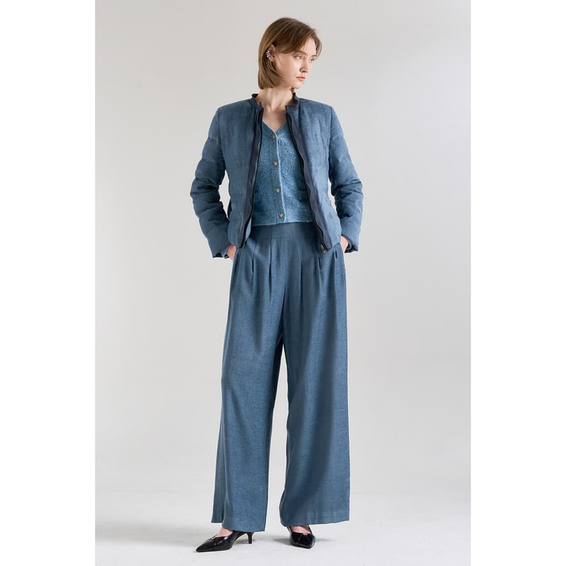 랑방컬렉션 26 패널 블록 구스 다운 자켓 상품이미지2