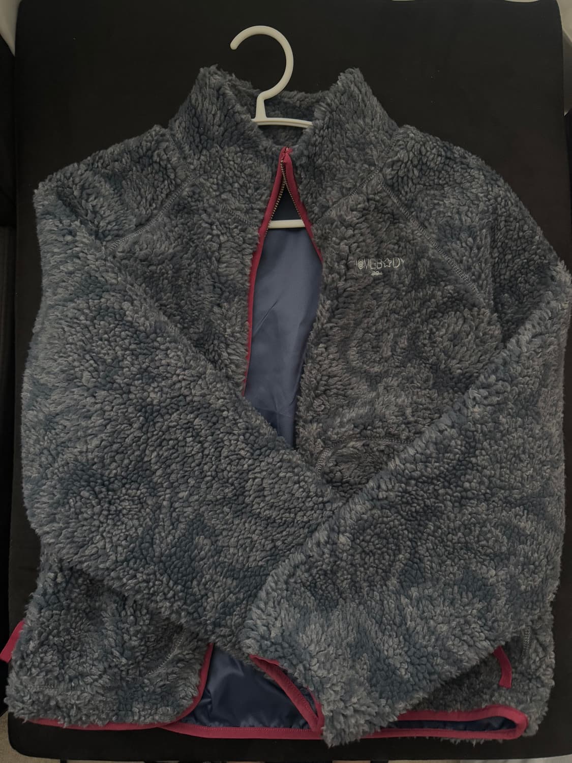 홈바디띵즈 플리스 패턴 자켓 후리스 네이비 상품이미지8