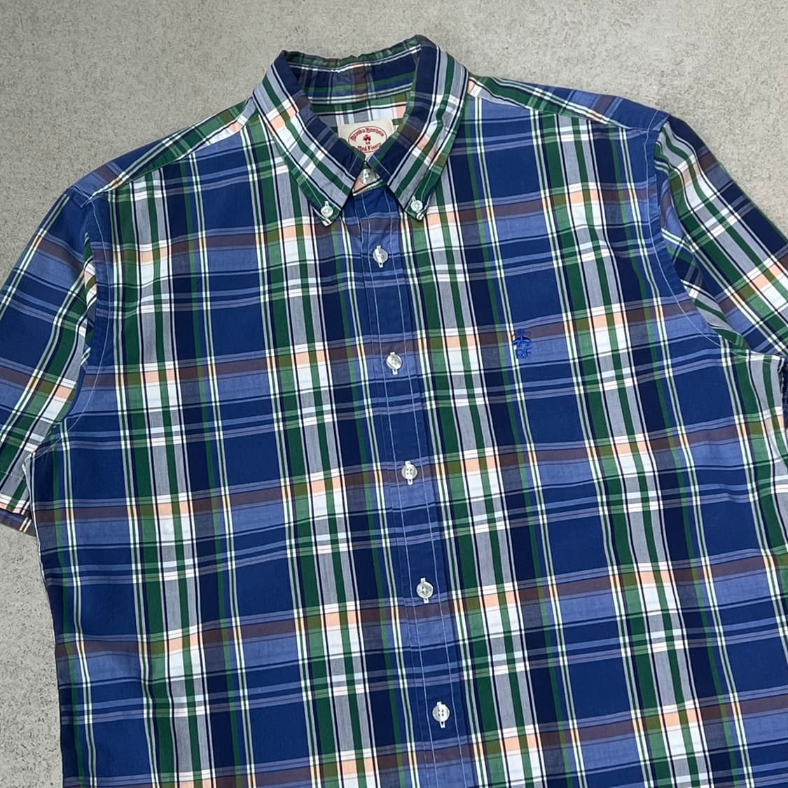 브룩스브라더스 체크 반팔셔츠 s10467 상품이미지3