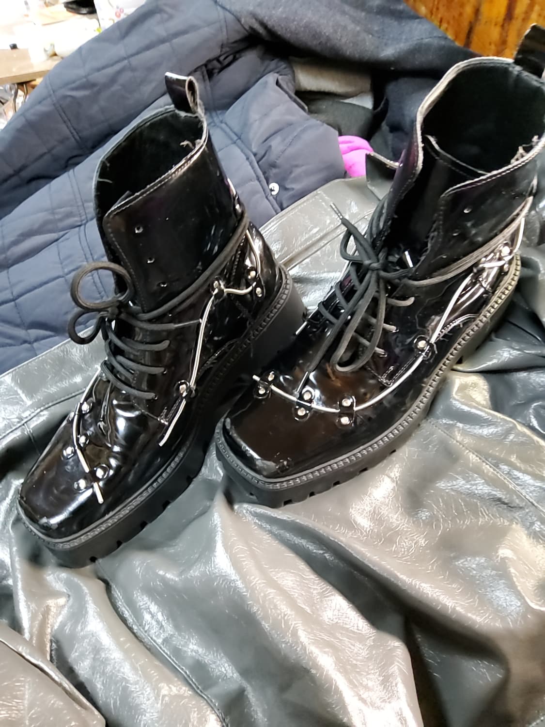 부츠 하이탑  바이커 265~270 상품이미지3