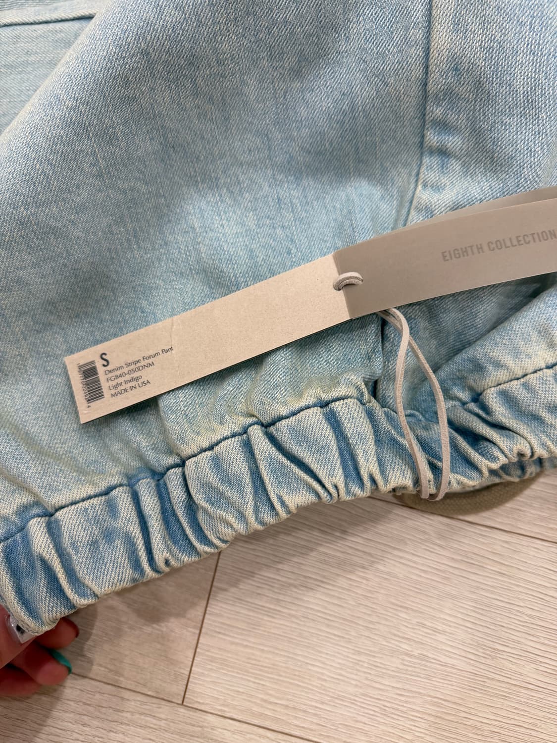 S) 피어오브갓 8th 데님 스프라이프 포럼 팬츠 상품이미지6