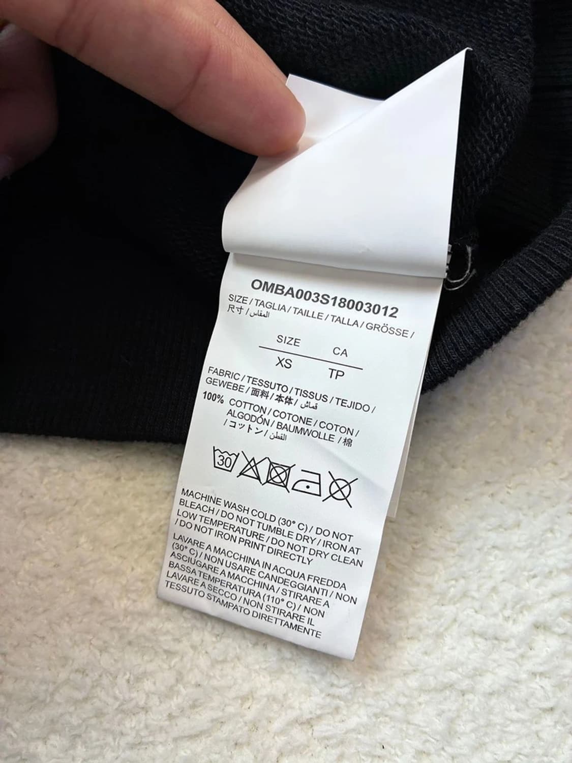 오프화이트 18SS 디아고날 모나리자 맨투맨 PN5857 상품이미지10