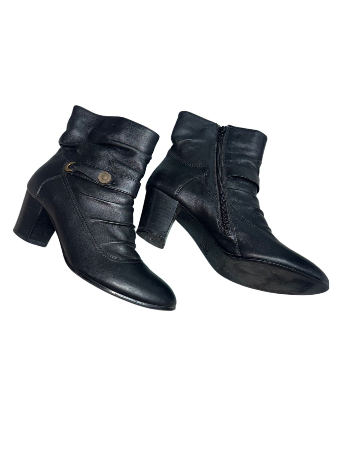 셔링 버클 가죽부츠 상품이미지3