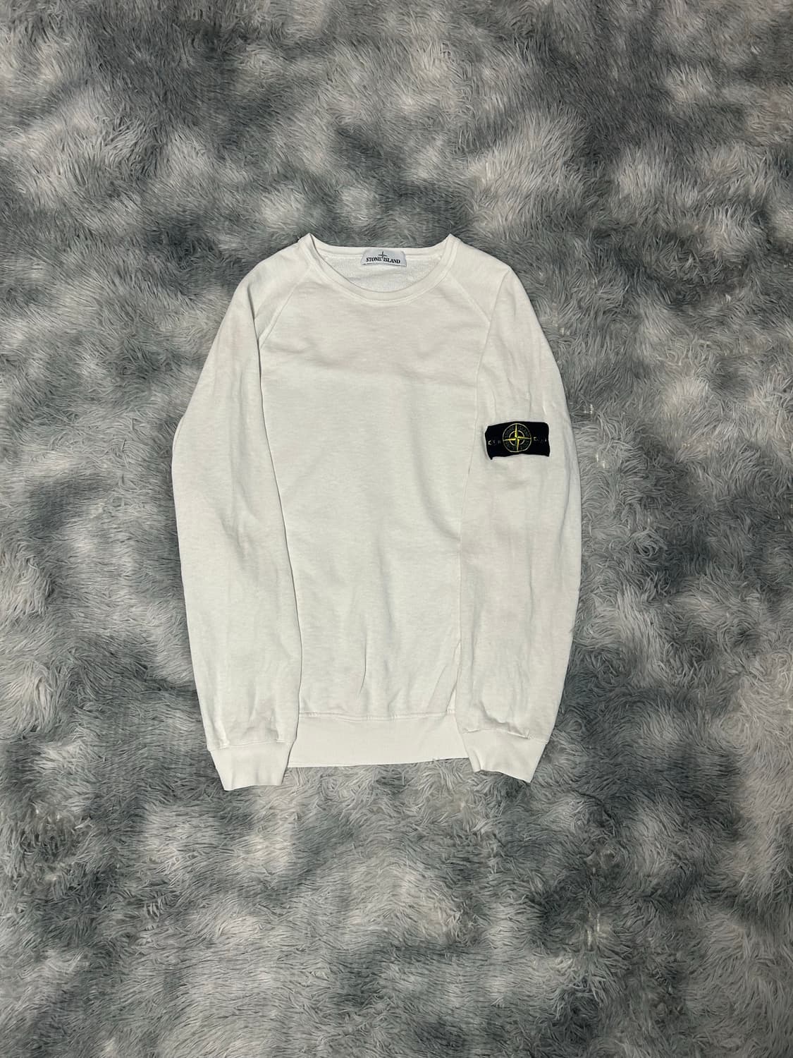 [M size] 스톤아일랜드 맨투맨 화이트 상품이미지1