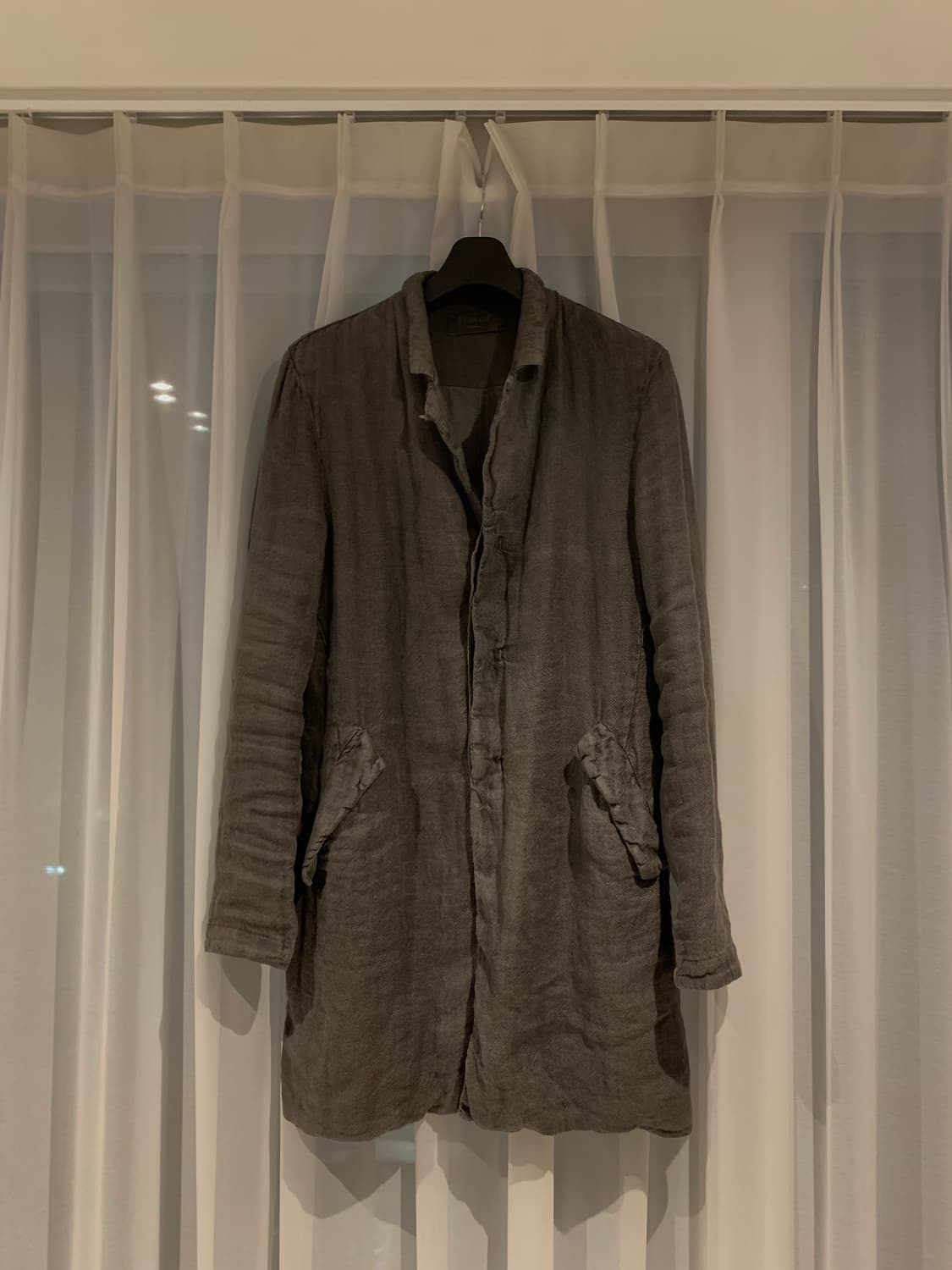 transit uomo garment dyeing linen coat 상품이미지2