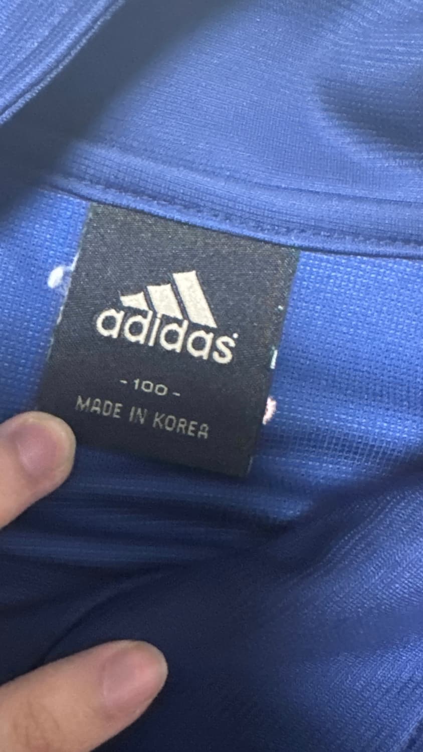 [~2.12]아디다스 빈티지 y2k  큐빅 네이비 핑크 트랙 져지 상품이미지5