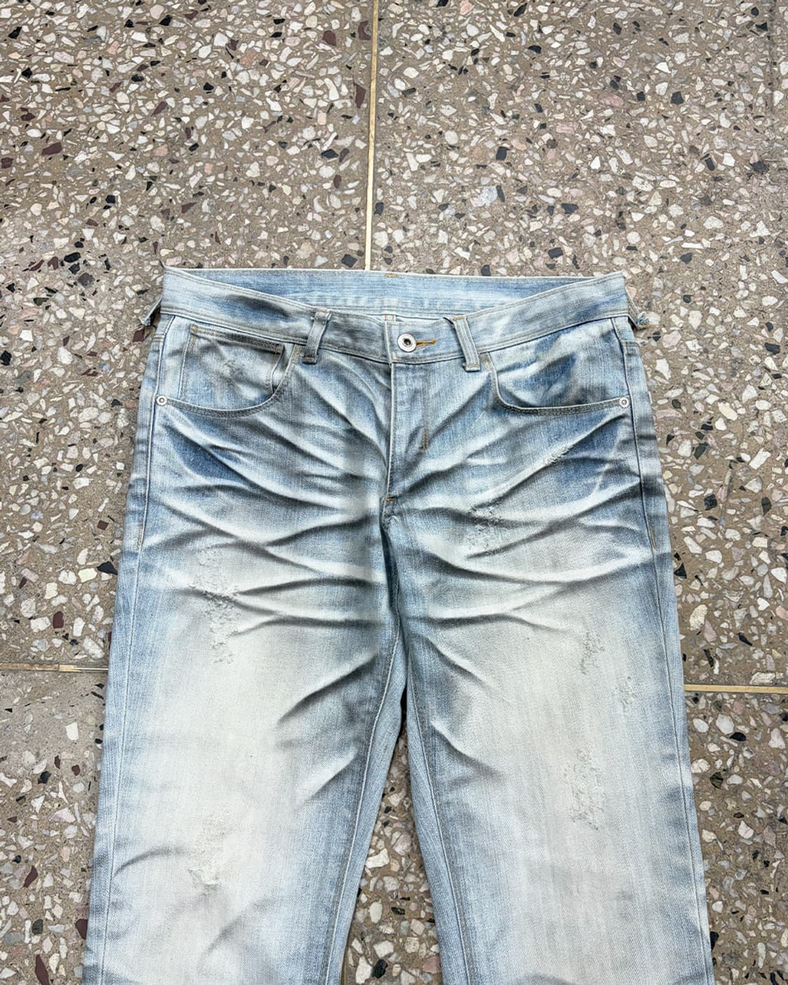 닐바렛 링클 워시 데님 팬츠 상품이미지3