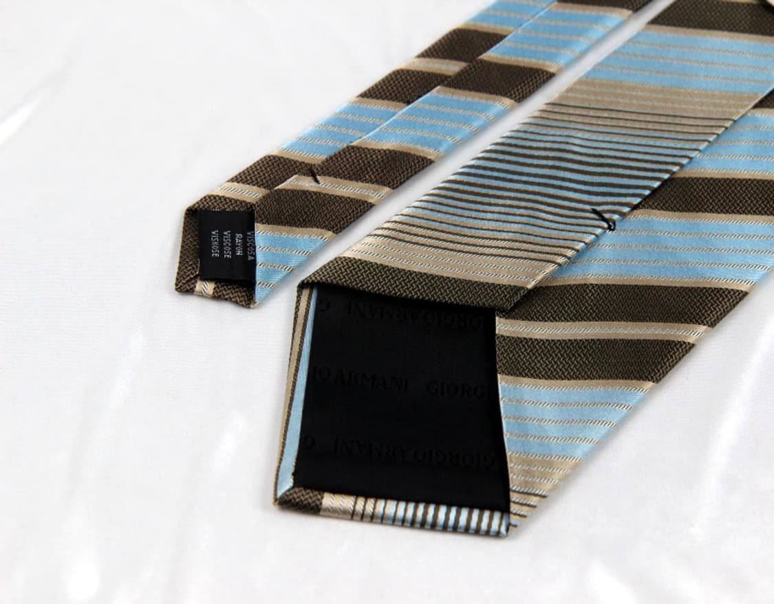 알마니 9.7cm A+등급 클래식 남자 명품 넥타이 상품이미지4