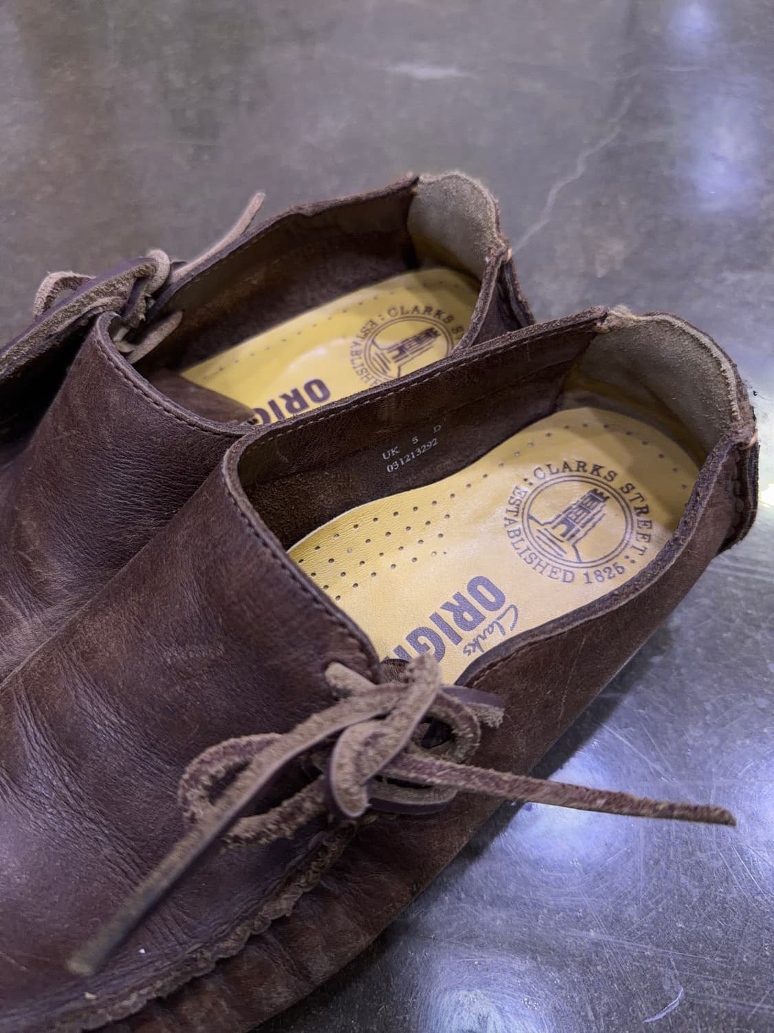 클락스 러그 브라운 가죽 모카신 슈즈 UK 5(240) 상품이미지4