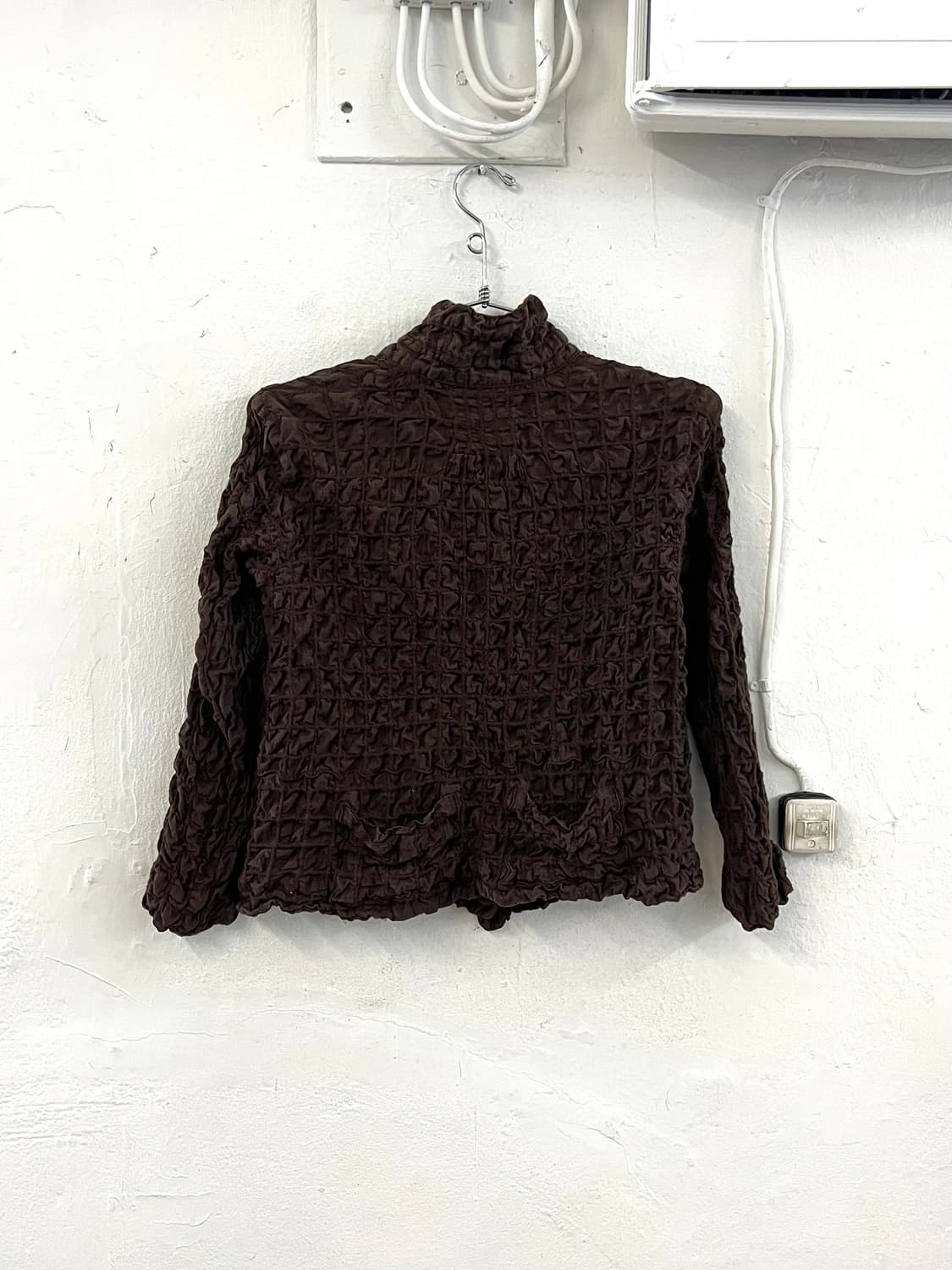 이세이미야케 HAAT 실크 울 링클 자켓 상품이미지5