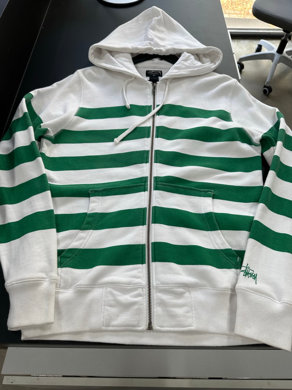 스투시 스트라이프 자수로고 후드집업 상품이미지4