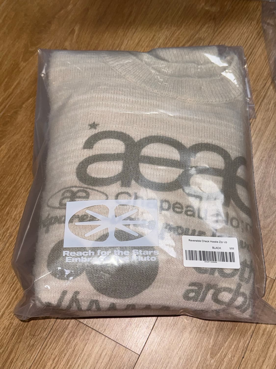 aeae WEB LOGO CROP HAIRY KNIT [IVORY] 상품이미지4