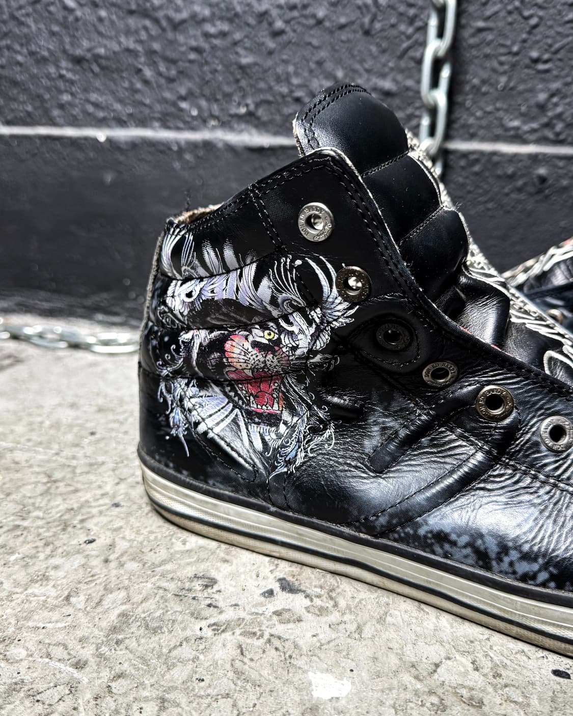 Ed Hardy – Dragon Print High-top Sneaker 상품이미지5