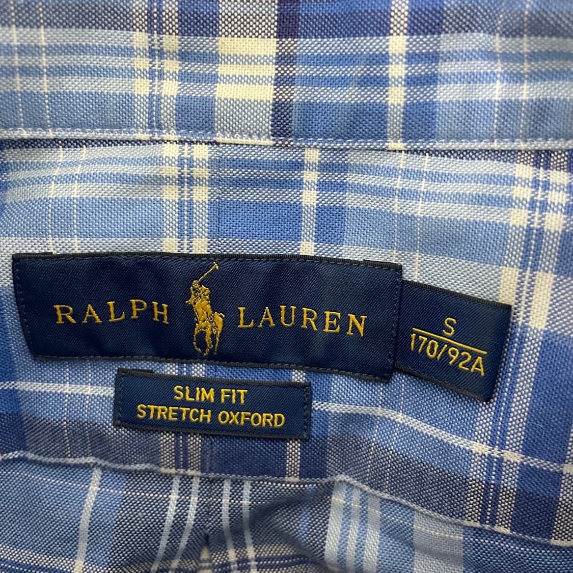 폴로 슬림핏 체크 셔츠 상품이미지3