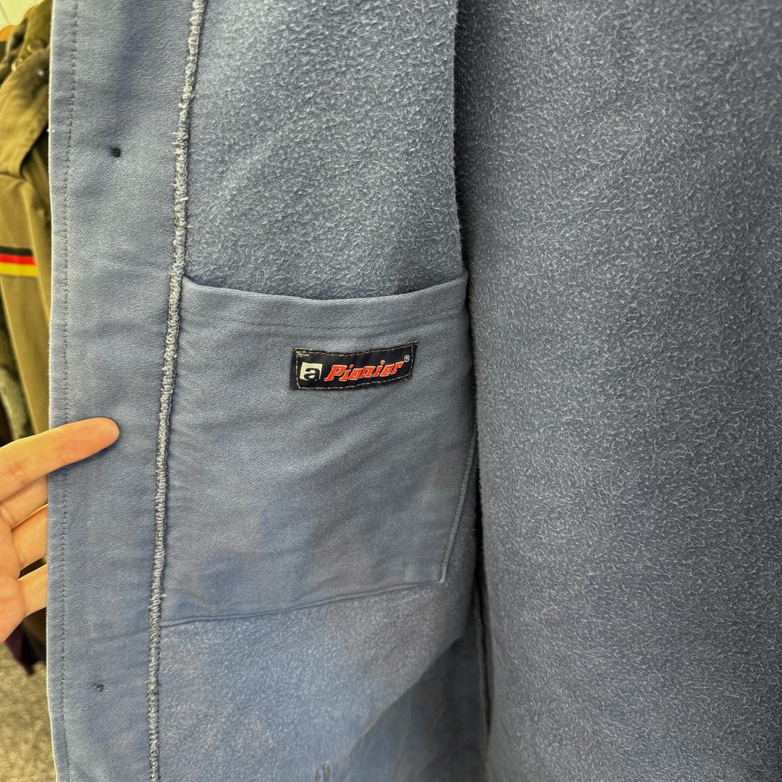 60s 빈티지 Pionier 몰스킨 프렌치 워크 자켓 (XL)  상품이미지5