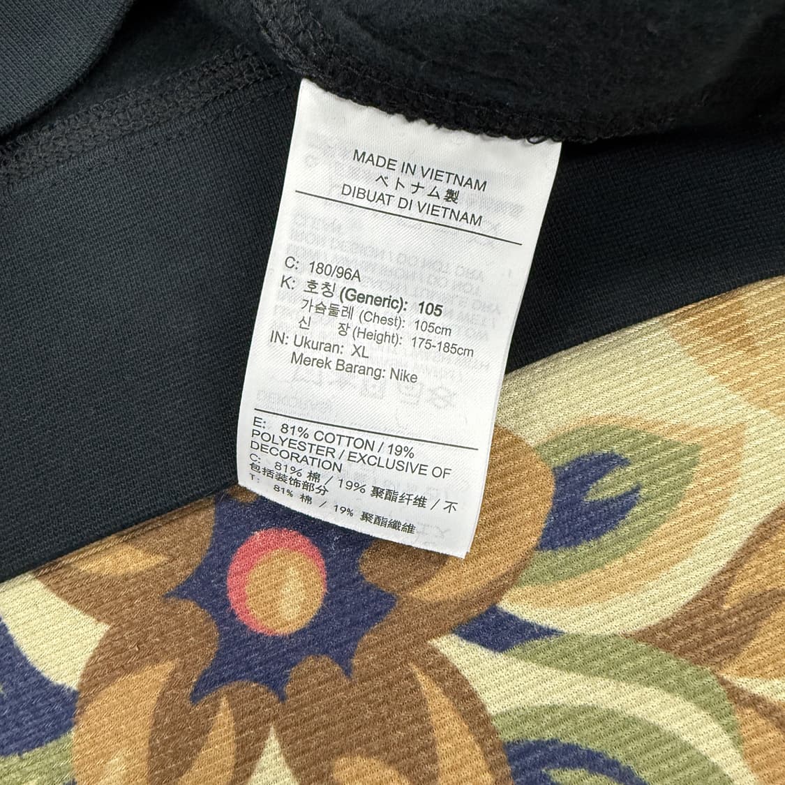 (XL)나이키 NIKE 솔로스우시 맨투맨(블랙,새상품) 상품이미지3